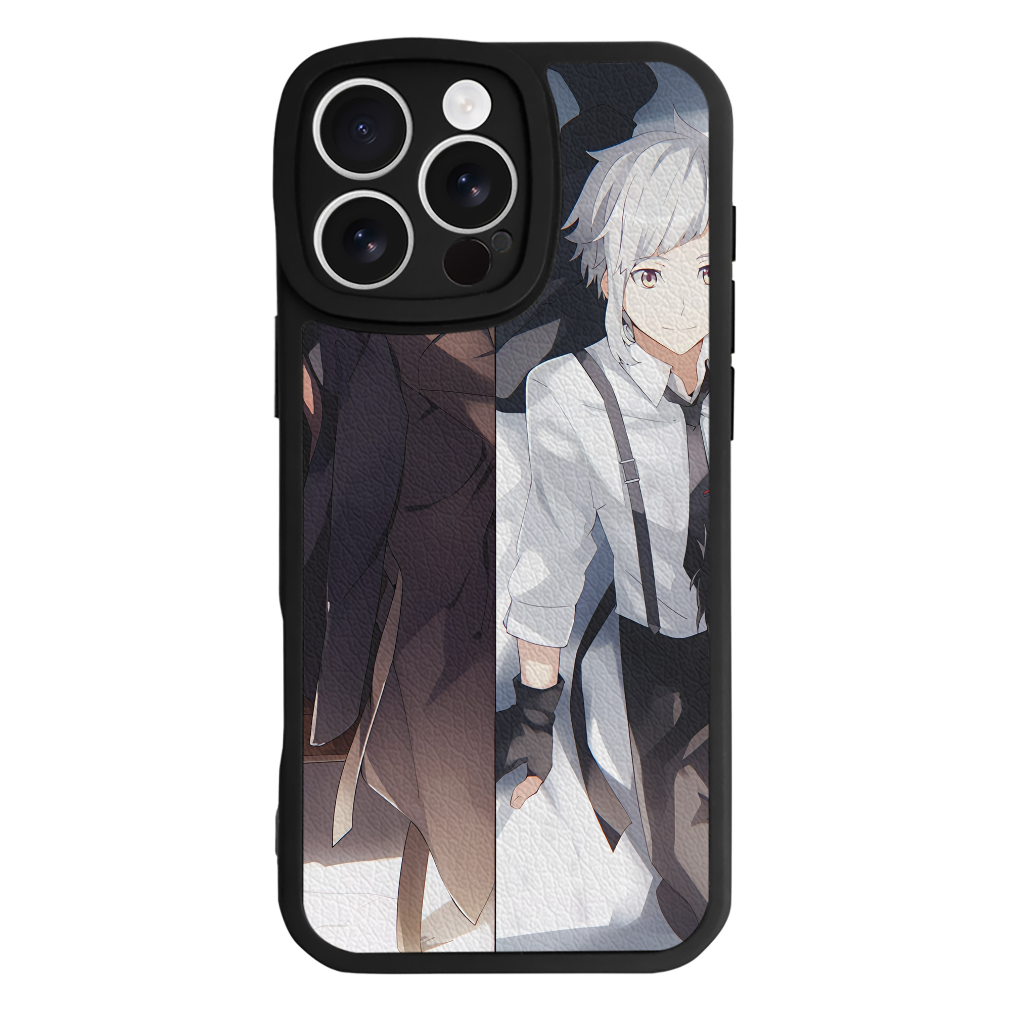 （画像用） 文豪ストレイドッグス Bungo Stray Dogs 【iPhone 16シリーズ対応】シリコンスマホケース（レザー調） 材質：シリコン